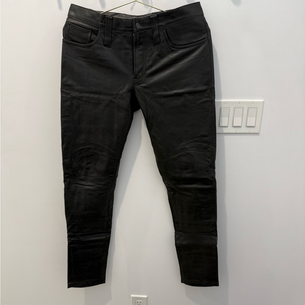 Lindberg black leather pants